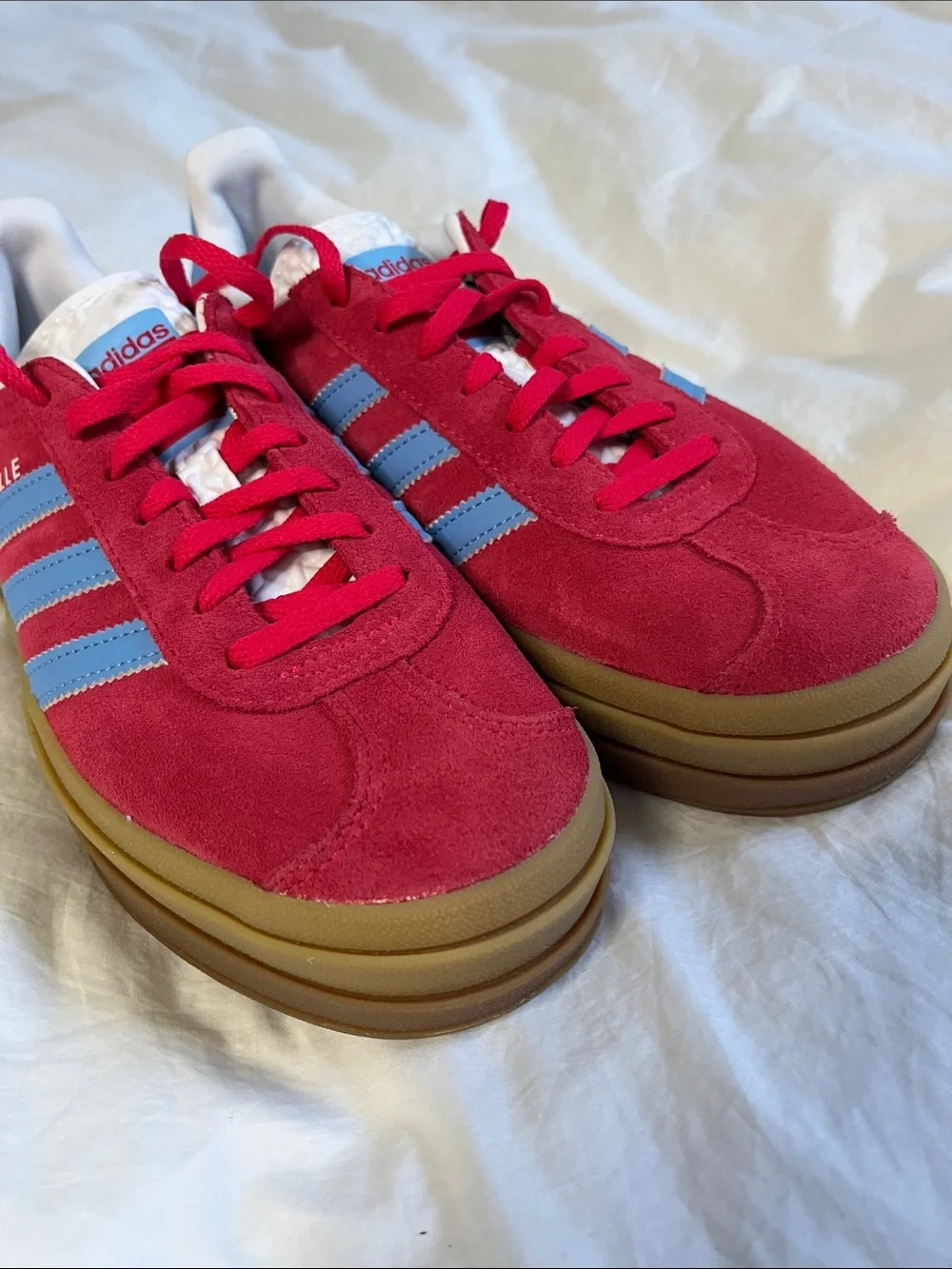 adidas Gazelle Bold Active Pink Blue Burst (Women's) size 7-7.5